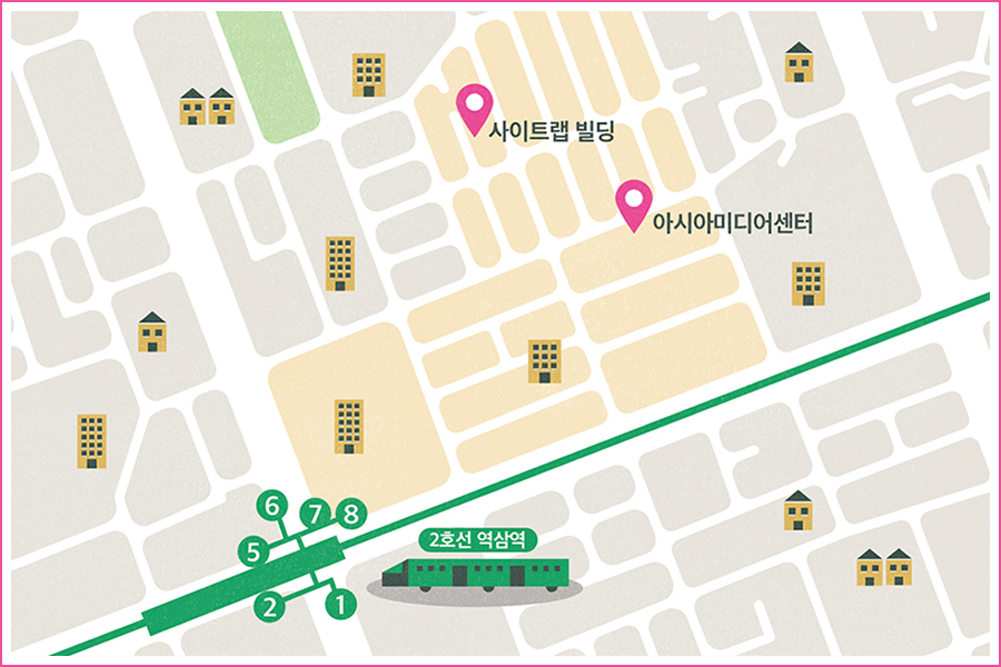 역삼동 코스 맵