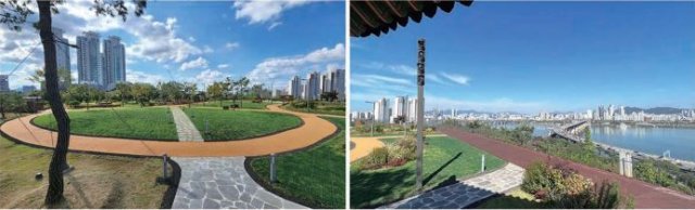 올해 10월 삼성동에 문을 연 ‘삼성해맞이공원’. 폐쇄 예정이었던 배수지 공간을 탈바꿈시켜 벌써 일출, 야경 명소로 인기를 모으고 있다.