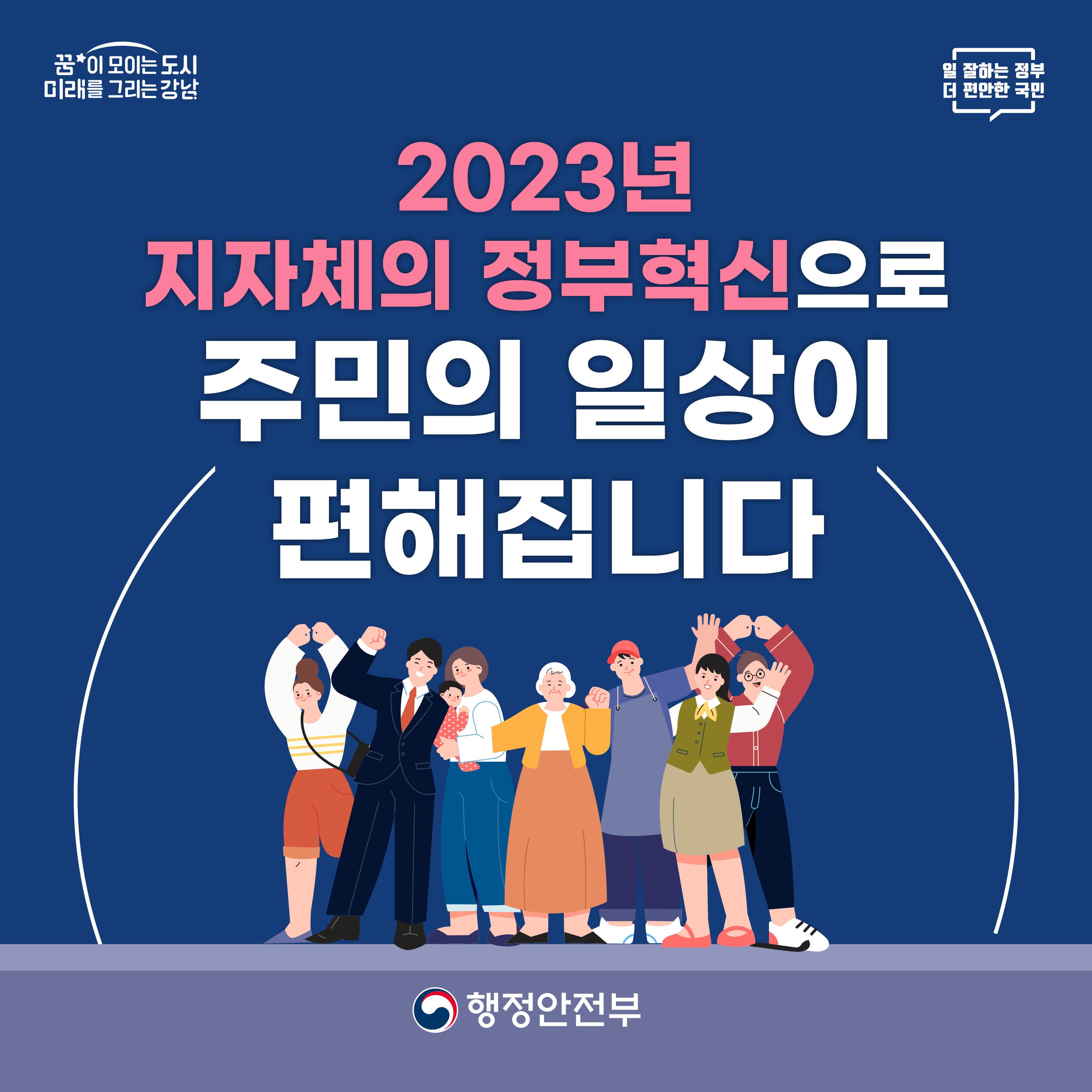 2023년 지자체의 정부혁신으로 주민의 일상이 편해집니다.