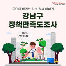 구민이 바라본 강남 정책 이야기 l 강남구 정책만족도조사 