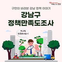 구민이 바라본 강남 정책 이야기 l 강남구 정책만족도조사 