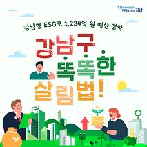 강남구 똑똑한 살림법! 강남형 ESG로 1,234억 원 예산 절약