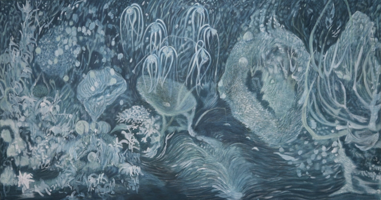 최혜연_우연의 숲36, 장지에 채색, 97x193.9cm, 2026