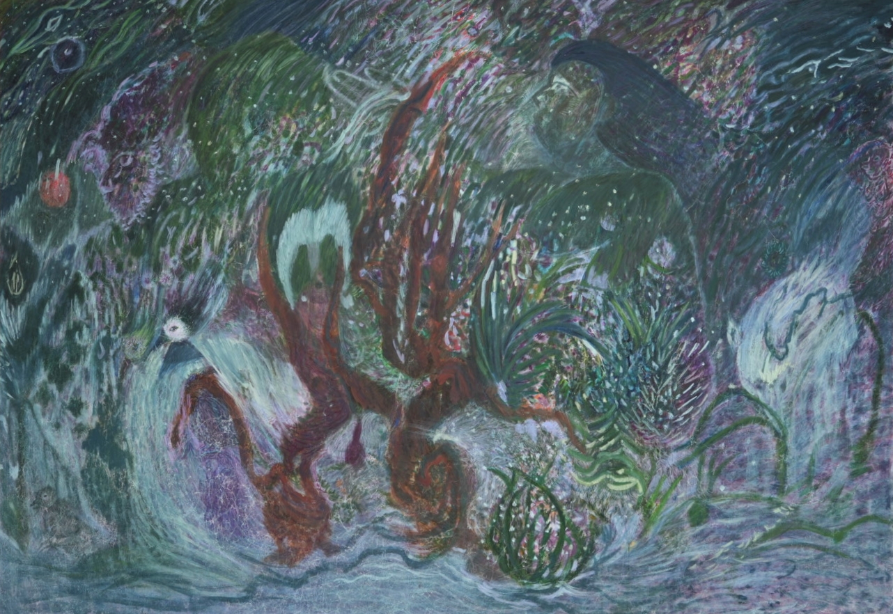 최혜연_우연의 숲35, 장지에 채색, 130.3x193.9cm, 2026