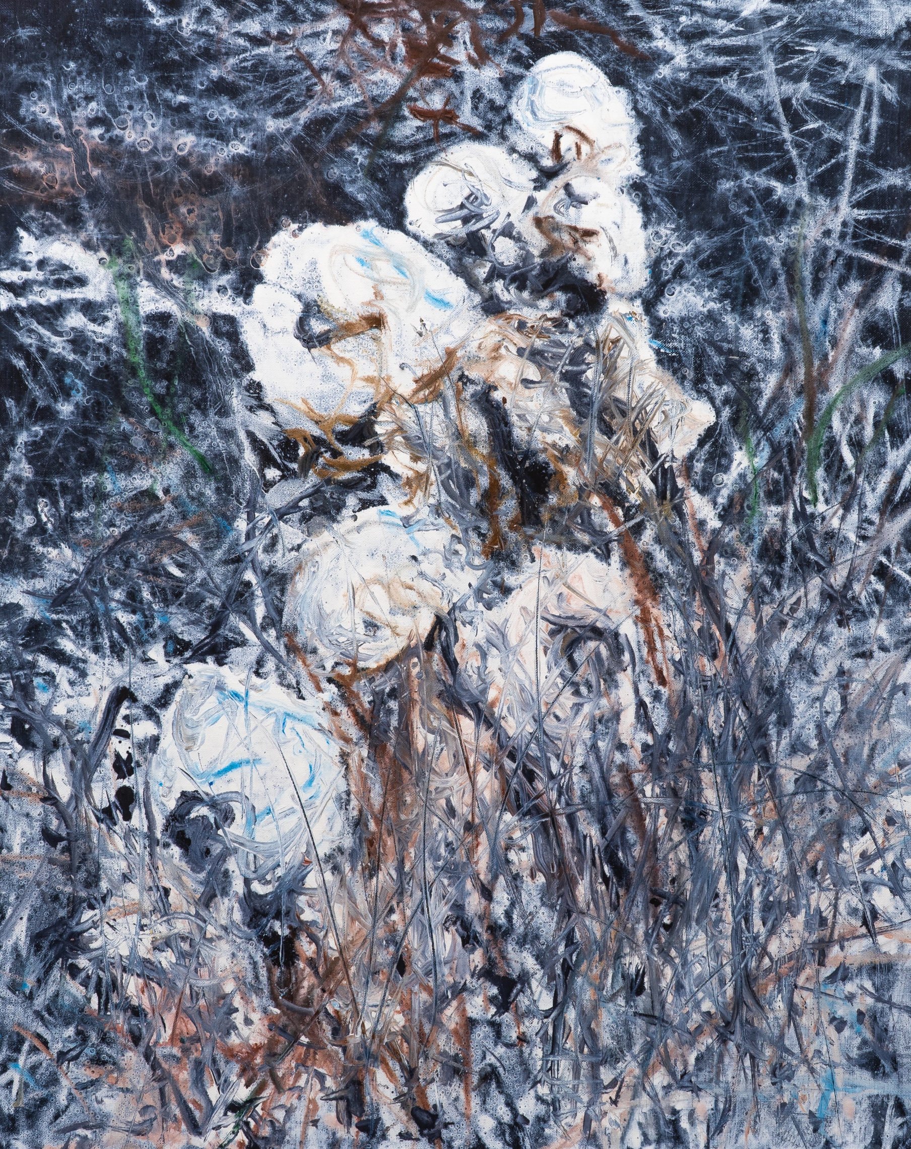 김지원_ 겨울 맨드라미 Winter Mandrami 2023 oil on linen 91x73cm_이미지 작가, PKM갤러리 제공