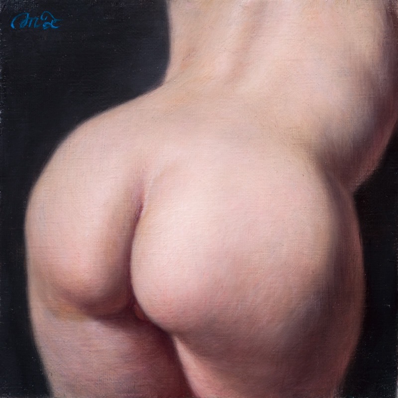 YURI, 2025, Oil on canvas, H18 × W18 cm