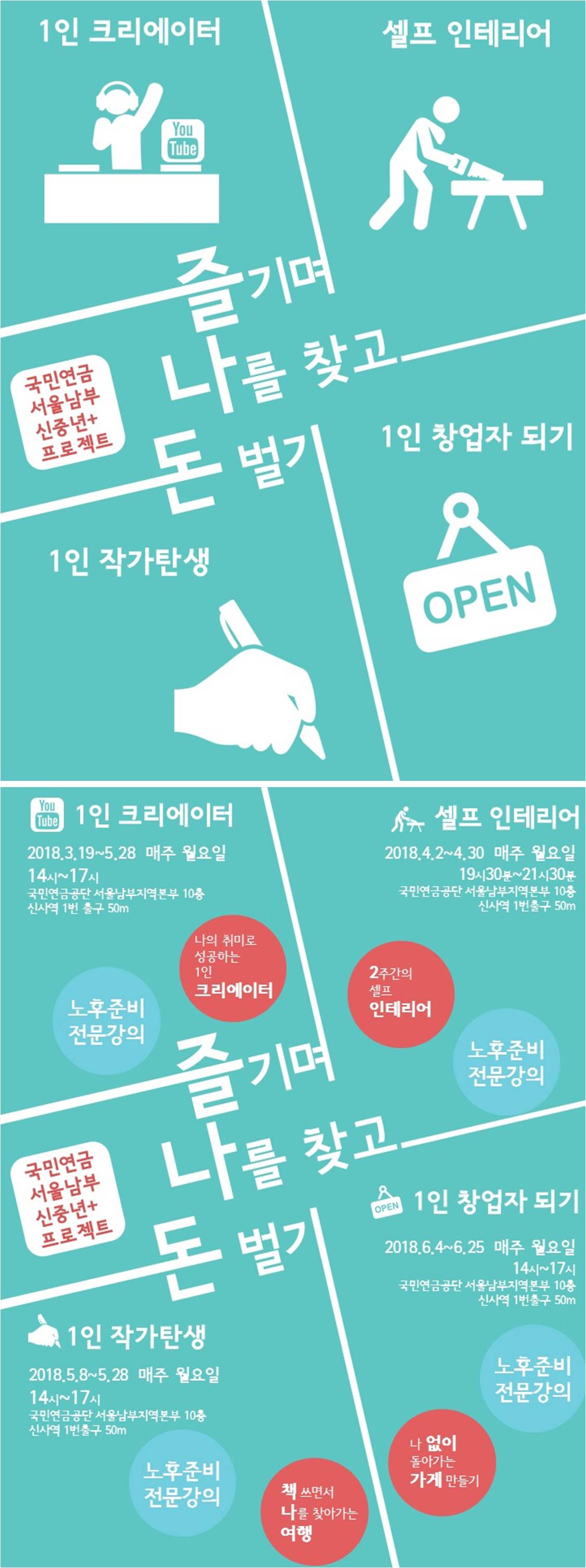 국민연금공단에서 진행하는 [즐기며 나를 찾고 돈 벌기]