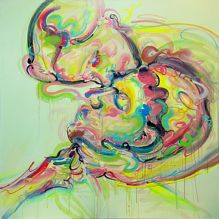 [웹]Epidermis world  Love 33, Acrylic on canvas, 130 x 130 x2.7 cm. 2021.jpg