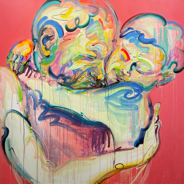 [웹]Epidermis world  Love 30, Acrylic on canvas, 130 x 130 x2.7 cm. 2021.jpg