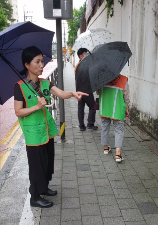 도곡1동 자율방재단 예찰활동 실시