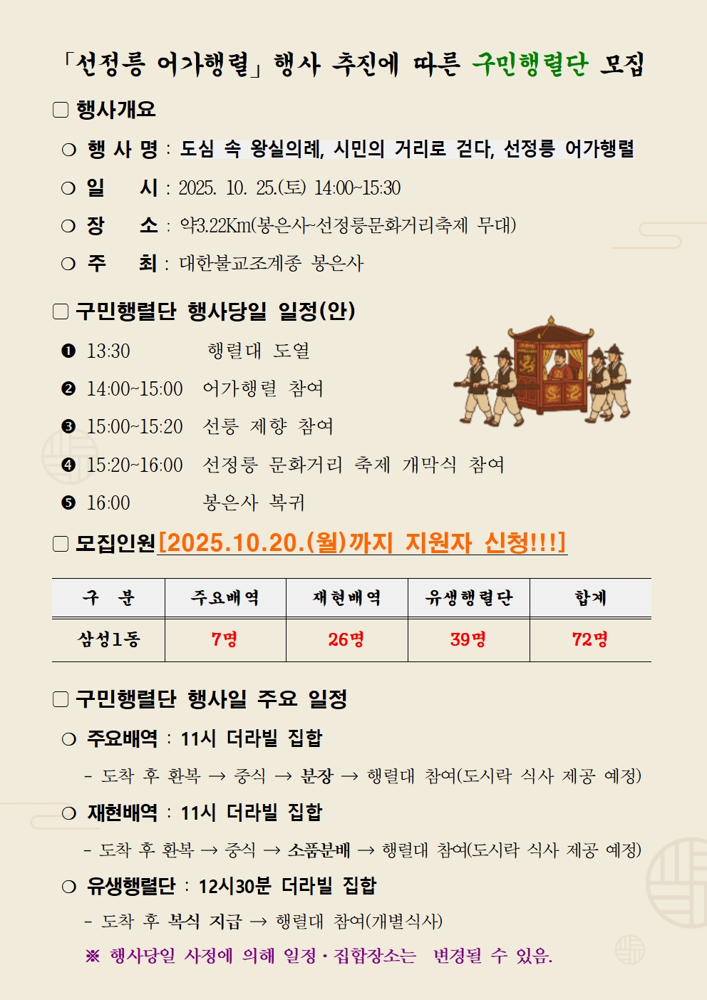 「선정릉 어가행렬」행사 추진에 따른 구민행렬단 모집 003001.jpg