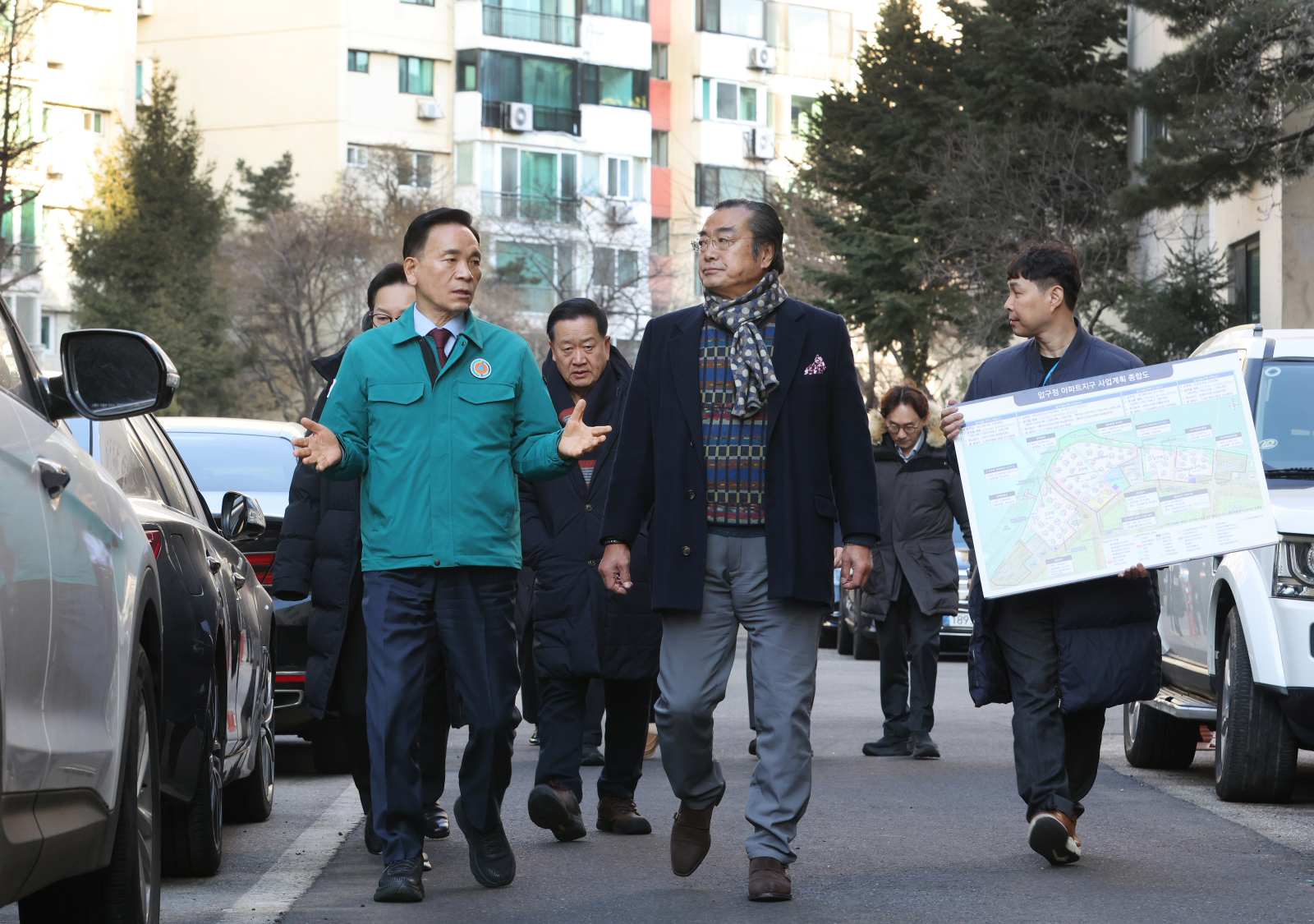 압구정 재건축 아파트 단지 현장 방문