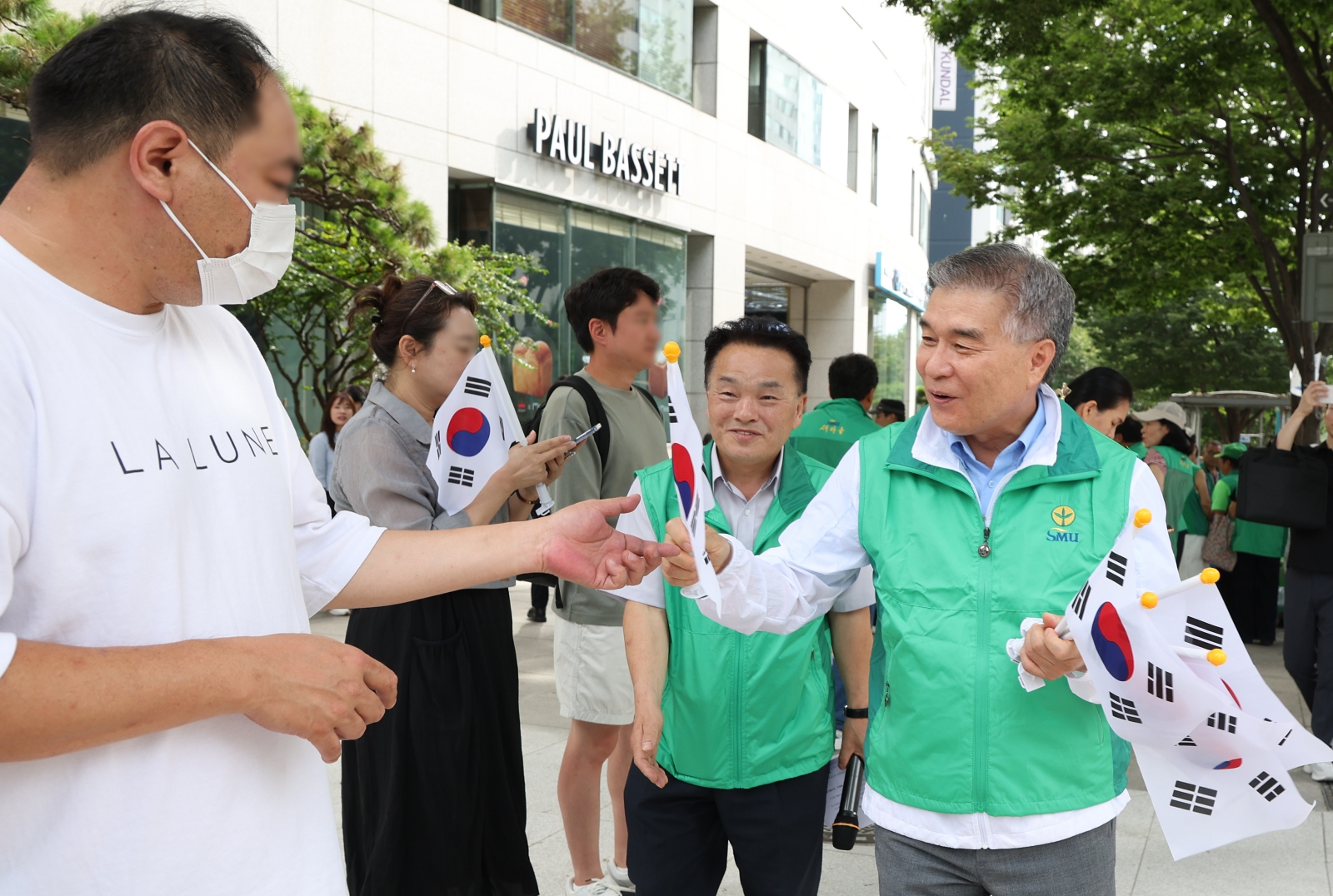 광복절 나라사랑 태극기 달기 