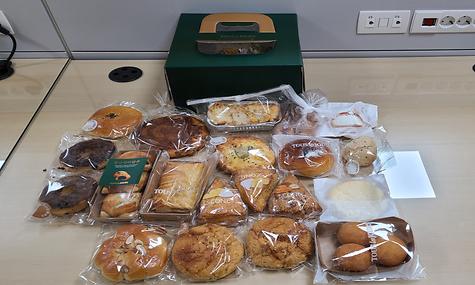 뚜레쥬르 대청역점, 베이커리 빵 6세트와 생크림 케이크 1개 후원