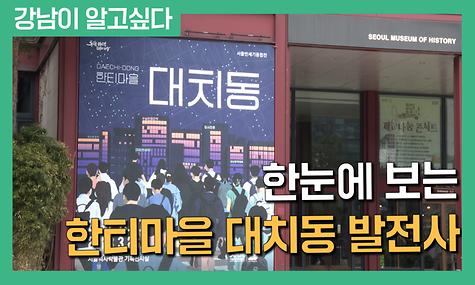 한눈에 보는 한티마을 대치동 발전사