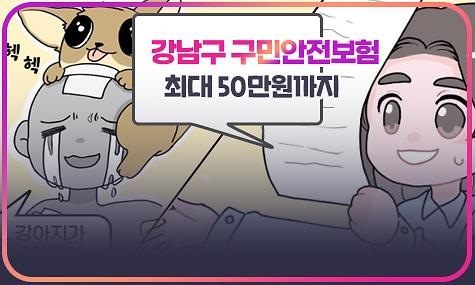 강남구민, 걱정마🖐 구민안전보험있으니까 👍