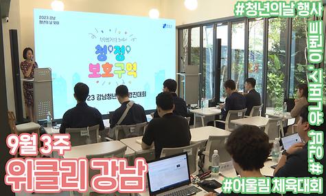 [9월 3주 위클리 강남] 청년의 날 행사, 어울림 체육대회