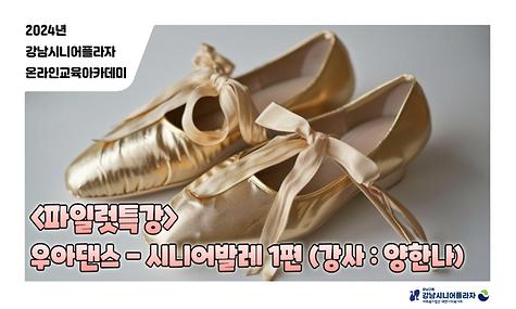 [2024년 온라인아카데미 26회차 - 파일럿 강좌(우아댄스1편)]