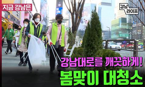 강남대로를 깨끗하게! 봄맞이 대청소
