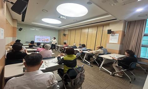 [건강증진지원사업] 저속노화와 면역증진을 위한 영양교육 특강 진행