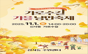 신사동 「가로수길 가을 낭만축제」 개최안내
