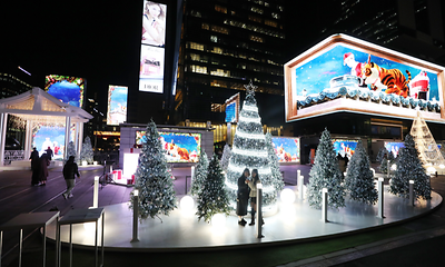 [강남사진관] 겨울 낭만과 미디어아트의 만남 ‘강남 미디어 원터페스타’