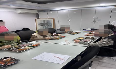 CJ대체식 시식 진행 